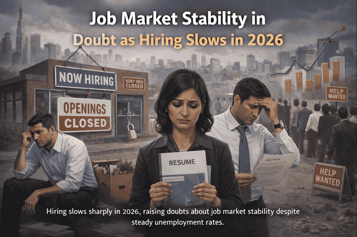 Job Market Stability in Doubt as Hiring Slows | Job market slowdown in ...